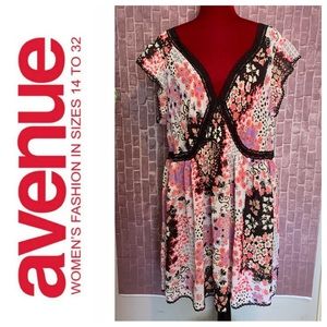 Floral & Lace Chiffon Short Nightgown